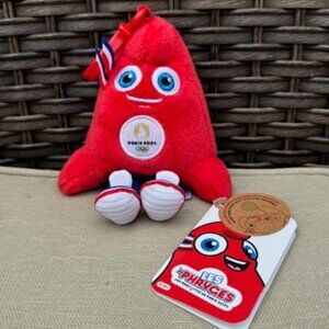 'LA PHRYGE' OFFICIAL MASCOT Paris 2024 OLYMPIC GAMES BAG CLIP Size 7" - NWT